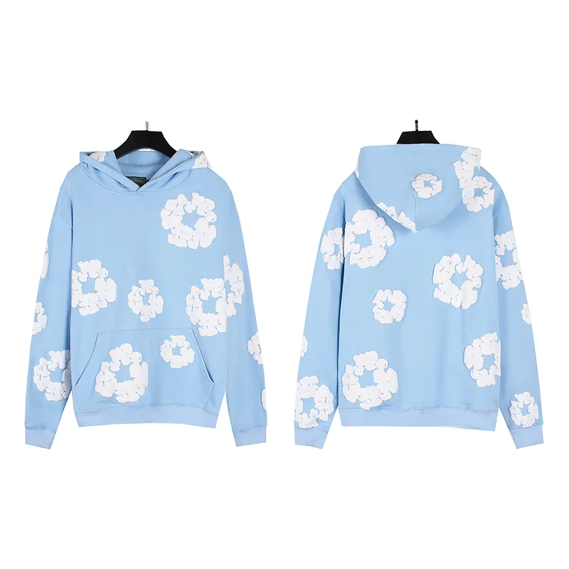 802# P196 Real shot DENIM TEARS main line Kapok foam printed American hooded sweatshirt Fabric 380g pure cotton terry cloth Color: black gray black-gray red dark green royal blue orange pink light blue carbon gray color blue white purple lake blue code number: S M L XL